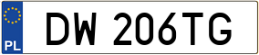 Truck License Plate